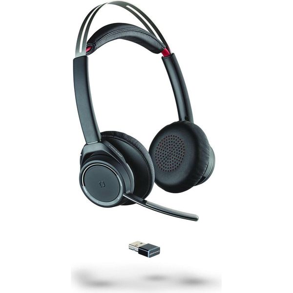Poly Voyager Focus Uc B825 - Senza Caricatore - Auricolare - On-Ear - Bluetooth - Senza Fili - Cancellazione Attiva Del Rumore-image