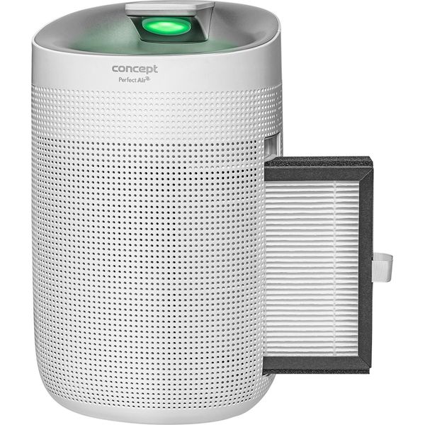 Perfect Air OV1200 2 In 1 Deumidificatore E Purificatore D'aria 750 Ml/Giorno Per Ambienti Fino A 25M2 Filtrazione A 3 Stadi Filtro Hepa 13 Carbone Purificatore D'aria Per Ambienti 1L Bianco-image