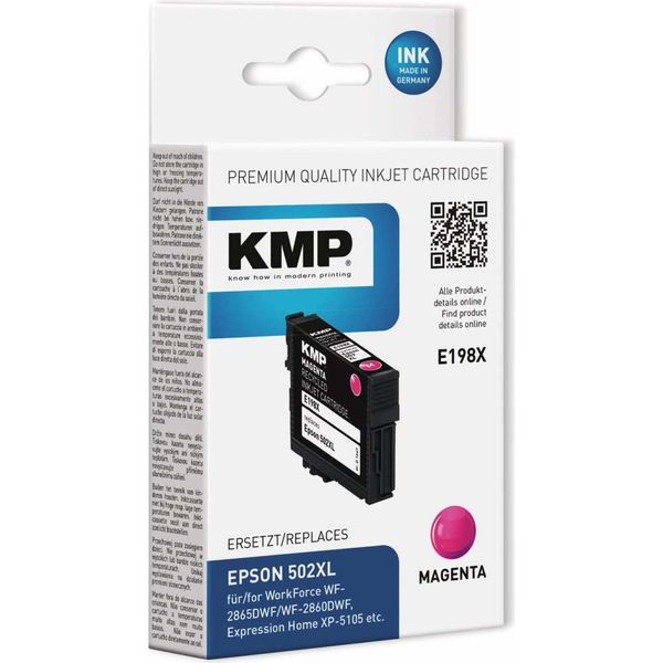 Kmp Printtechnik Ag 1647,4006 Kmp Patrone Epson 502XL Magenta 470 S. E198X Remanufactured-image