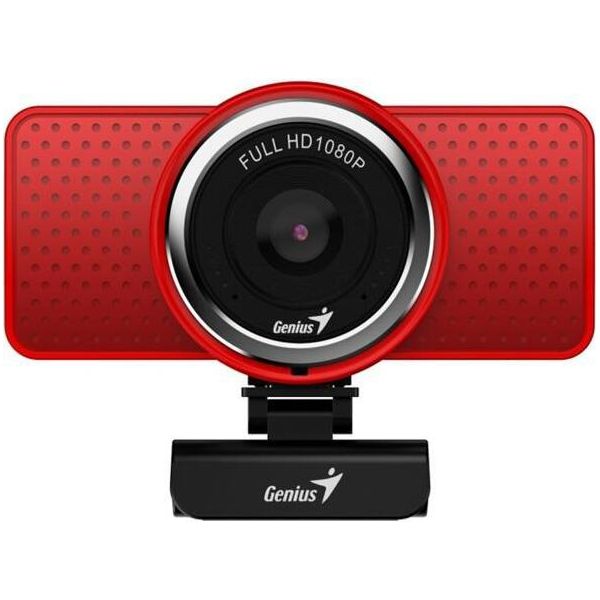 Genius Webcam Ecam 8000/ Rosso/ Full Hd 1080P/ USB2.0/ Microfono-image