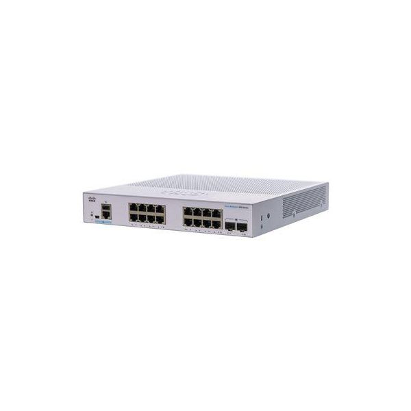 Cisco CBS350-16T-2G-EU Switch Di Rete Gestito L2/L3 Gigabit Ethernet (10/100/1000) Argento-image