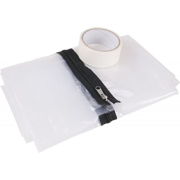 Levior Door Foil Con Cerniera 1,2X2,2 M, Nastro Per Mascheratura-image