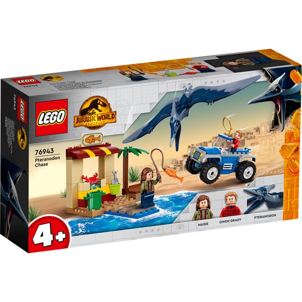 Lego 76943 Jurassic World Pteranodon Hunt, Dinosauro Giocattolo, Set Con Figura Di Dinosauro E Macchinina Per Bambini E Bambine Dai 4 Anni In Su-image