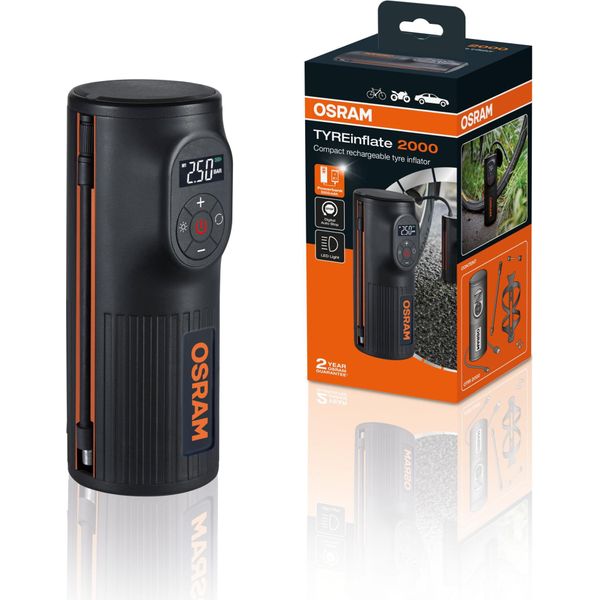 Osram Tyreinflate 2000, Pompa Per Pneumatici Ricaricabile-image