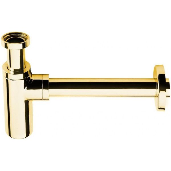 Sapho Siphons - Sifone Per Lavabo 1 1/4, Scarico 32 Mm, Rotondo, Oro SI517-image
