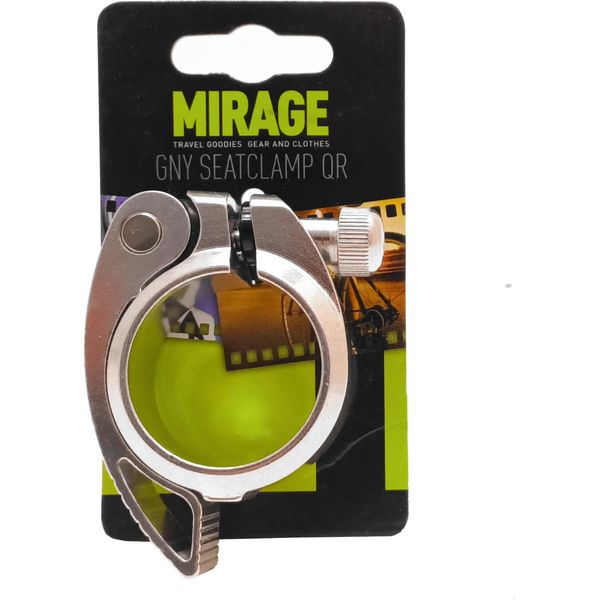Morsetto Del Perno Della Sella Con Sgancio Rapido 38,5 Mm, Argento (Confezione Da Appendere)-image