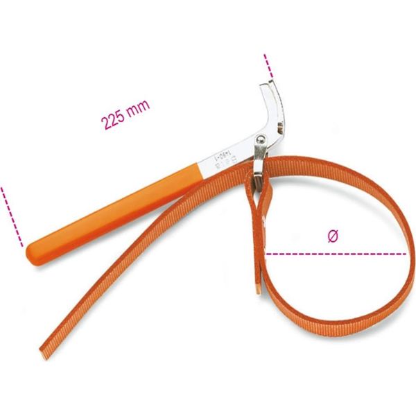 Beta Tools Chiave A Nastro Per Filtro Olio 1490/2-image