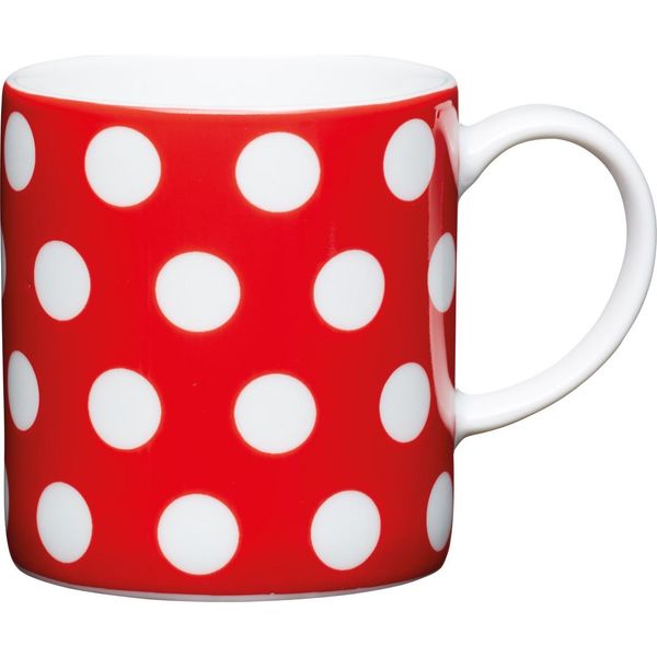 Kitchencraft Kaffeebecher A Pois, Keramik, Schwarz, 8 Cm-image