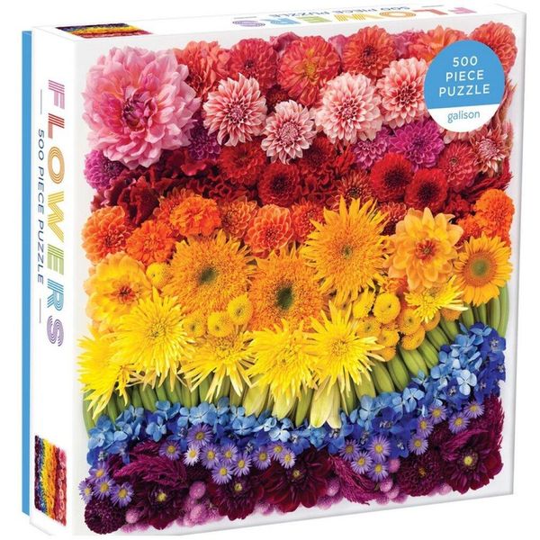 Galison Puzzle Fiori Arcobaleno 500 Pezzi-image