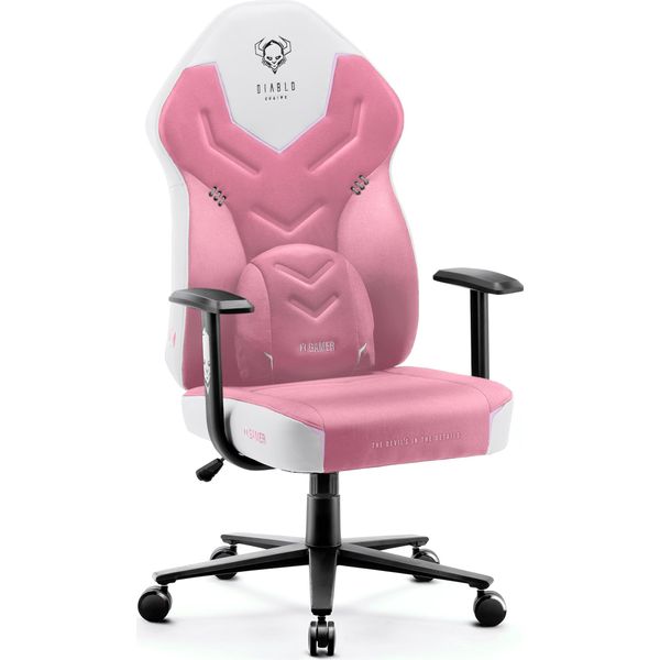 Diablo X-GAMER Gaming Chair Pink And White-image