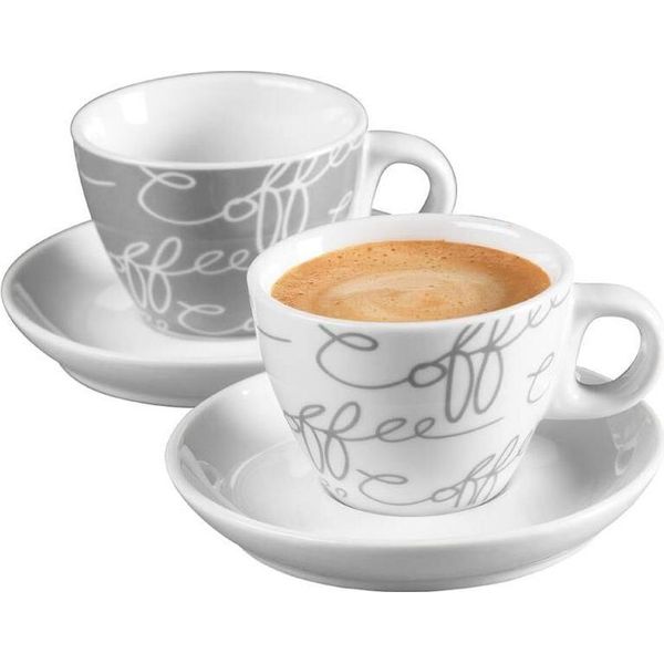 Ritzenhoff & Breker Cornello Set Espresso Grigio 4 Pezzi-image