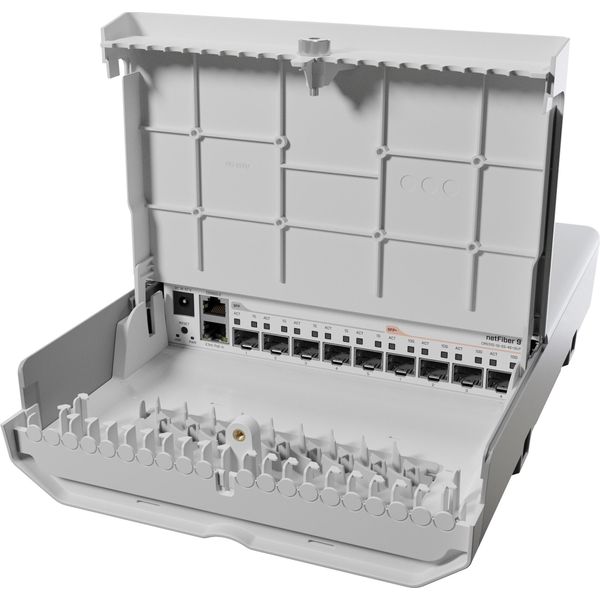 Mikrotik Netfibre 9 Gigabit Ethernet (10/100/1000) Power Over Ethernet (Poe) Bianco (CRS310-1G-5S-4S+OUT)-image