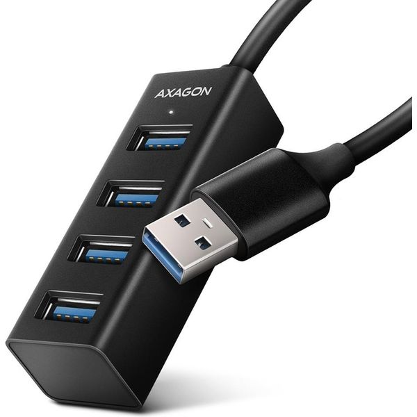 Axagon Axagon HUE-M1A Hub Di Interfaccia Usb 3.2 Gen 1 (3.1 Gen 1) Type-A 5000 Mbit/S Nero-image