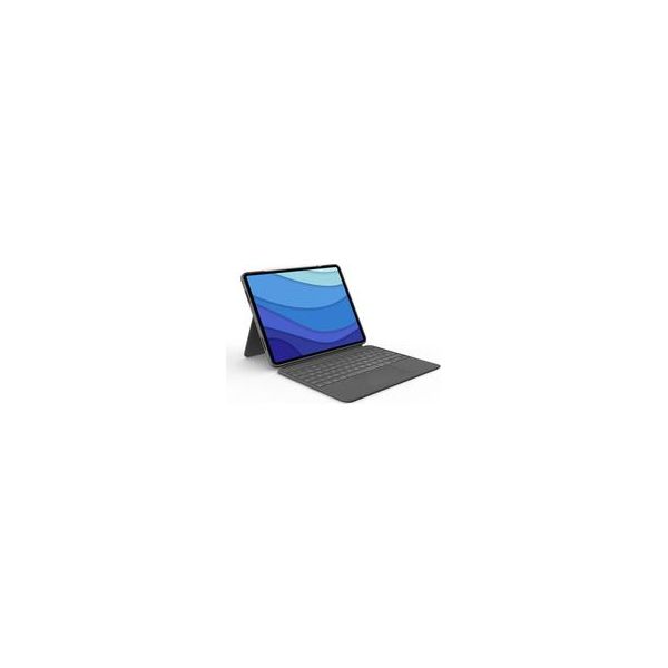 Logitech Combo Touch - Tastiera E Custodia Folio - Con Trackpad - Retroilluminata - Apple Smart Connector - Qwerty - Svizzera - Grigio Oxford - Per Apple Ipad Pro Da 12,9 Pollici (5A Generazione)-image