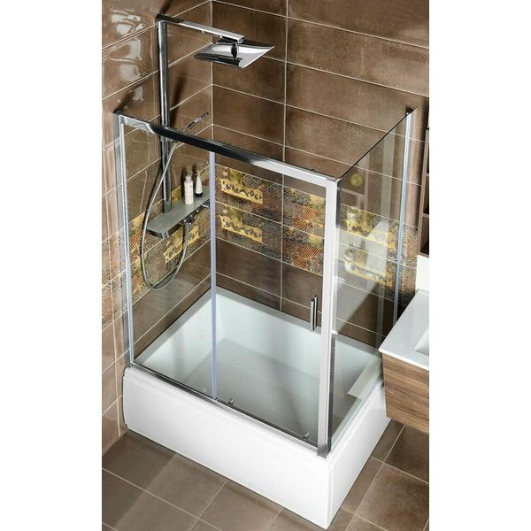 Deep Cabina Doccia Rettangolare 1400X750Mm Variante L/R, Vetro Trasparente-image