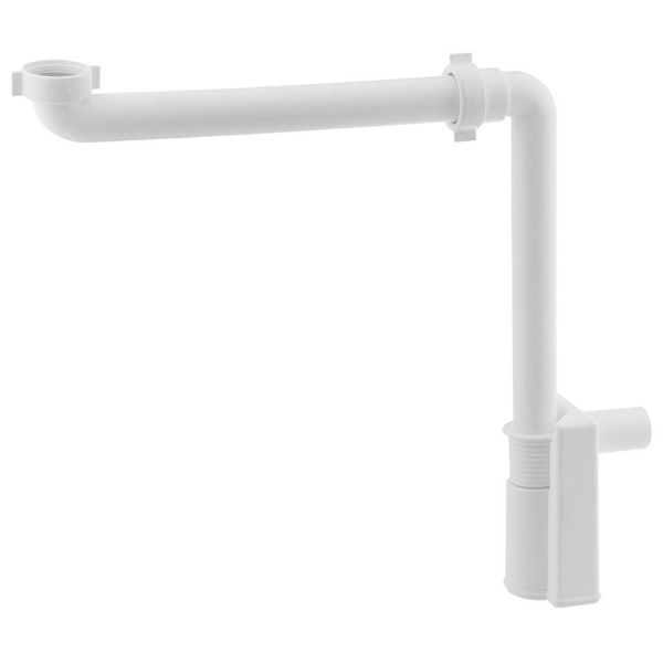 Accessori Bruckner - Sifone Per Lavabo Salvaspazio Murales, 1 1/4, Scarico 32 Mm, Bianco 151.032.0-image