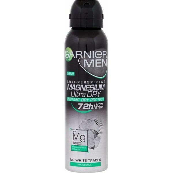 Garnier Uomo Mineral Magnesium Ultra Dry 72H Deodorante Antitraspirante Spray Per Uomo 150Ml-image