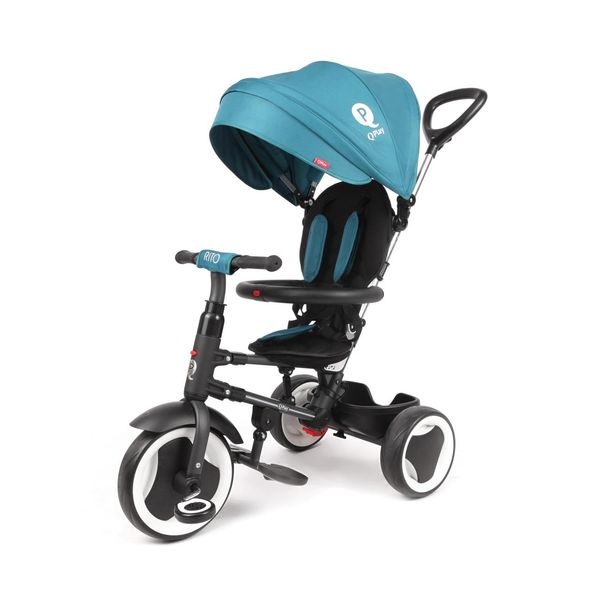 Triciclo Per Bambini Con Barra Di Guida Qplay Rito Verde-image