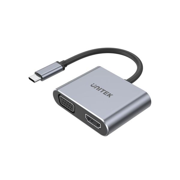 Unitek D1049A Dock/Replicatore Usb 2.0 Type-C Per Laptop Argento-image