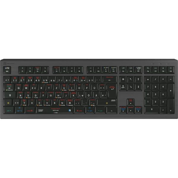 Logickeyboard LKB-OSX-A2M-DE Tastatur Usb Qwertz Deutsch Schwarz (LKB-OSX-A2M-DE)-image
