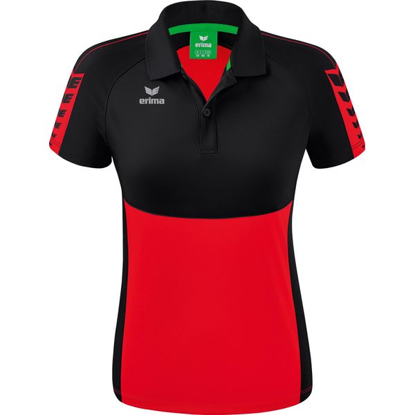 Erima Six Wings Polo Donna - Nero / Rosso-image
