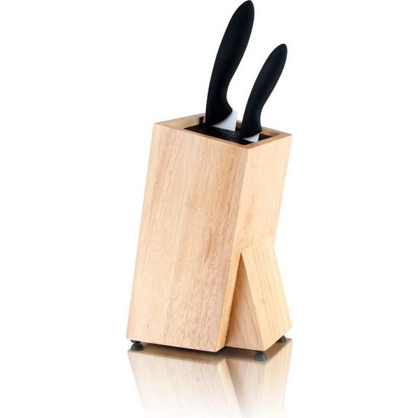 Banquet Supporto In Legno Per Coltelli In Ceramica Brillante 24,5 Cm, Con Setole-image
