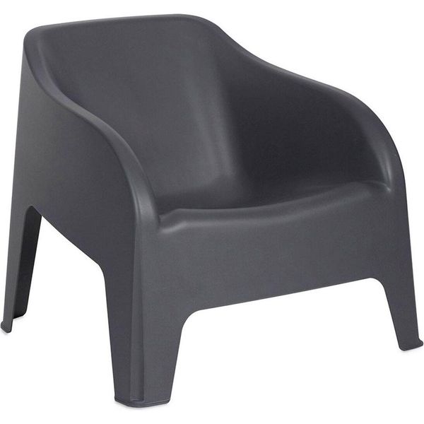 Poltrona Da Giardino In Plastica Toomax Petra Armchair Impilabile Grafite-image