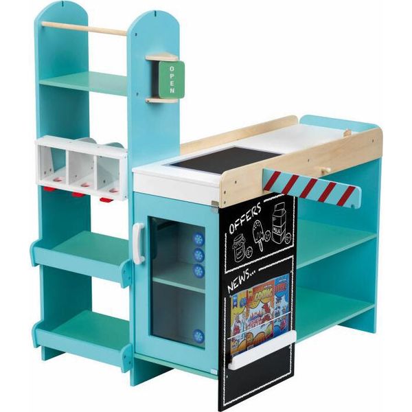Theo Klein Supermarkt, Kaufladen, Kaufmannsladen, Kinderkaufladen, Kinder Spielzeug, Holz, 9391-image