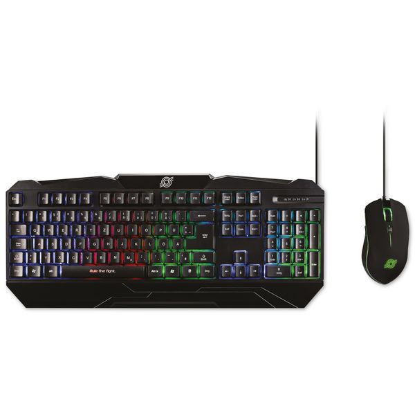 Mediarange MRGS102 Mediarange Gaming-Set Tastatur 104 Tasten + Maus 6-Tasten-image