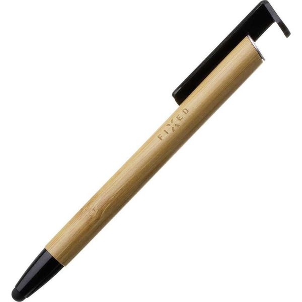 Fixed Fixed | Pen With Stylus And Stand | 3 In 1 | Pencil | Stylus For Capacitive Displays; Stand For Phones And Tablets | Bamboo-image