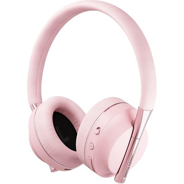 Happy Plugs Cuffie Auricolari Over-Ear 85Db Wireless Rosa/Oro-image