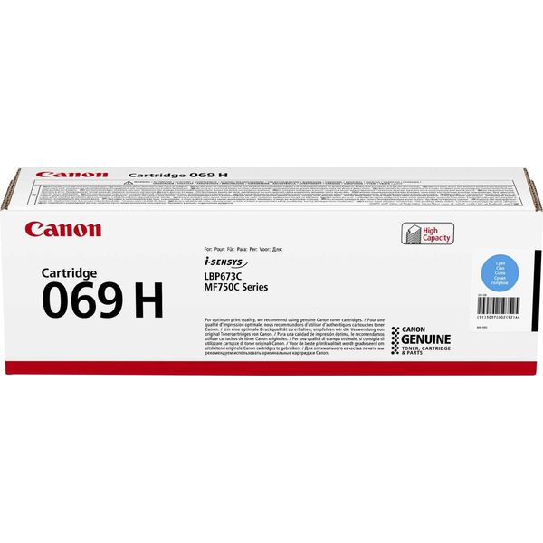 Canon Toner Crg 069C H Azurová Pro Lbp673Cdw, Mf752Cdw A Mf754Cdw (5 500 Str.)-image