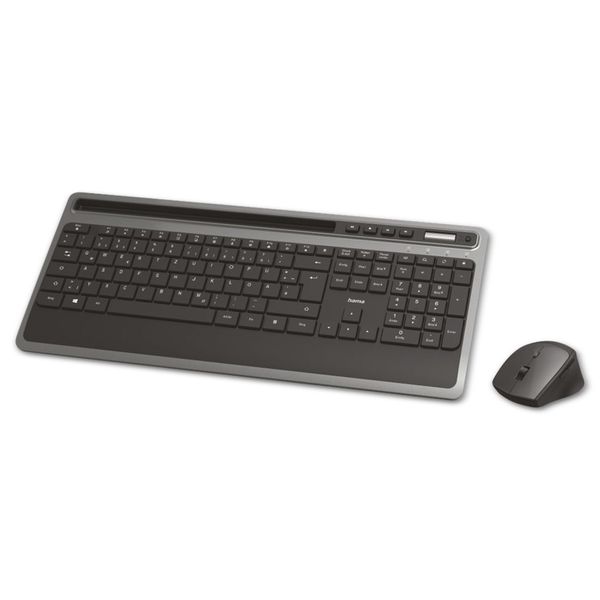 Hama 00182685 Hama KMW-600 Tastatur-Maus-Set Kabellos Schwarz, Anthrazit-image