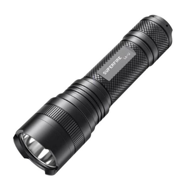 Superfire L6-U Flashlight - 1480 Lm, 330 M, 5 Modes, 20W, USB-C-image
