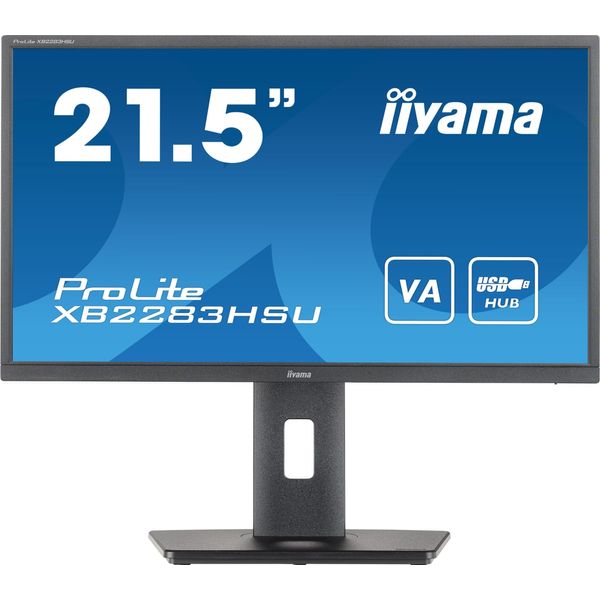 Iiyama 21,5" Va Led Monitor Iiyama XB2283HSU-B1, Full Hd 1920 X 1080, Hdmi, Displayport, Amd Freesync, Pivot, Speaker Nero"-image
