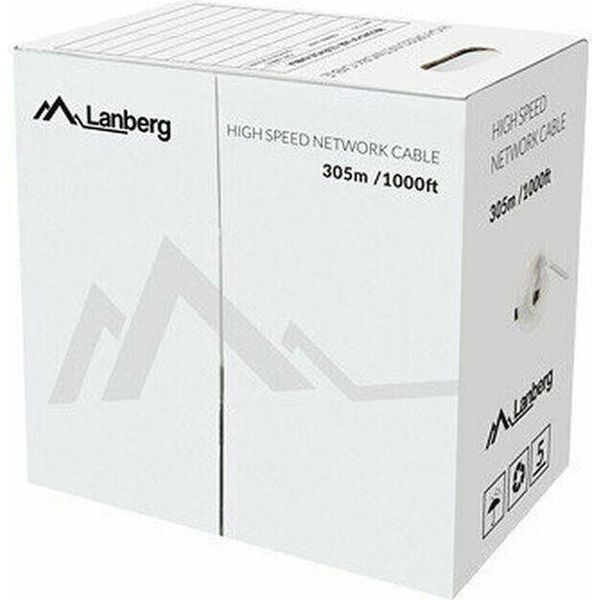 Cavo Di Rete Lanberg LCU5-12CU-0305-S Grigio 305 M Cat5E U/Utp (Utp)-image
