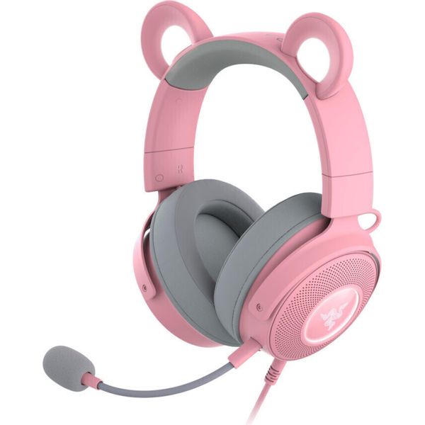 Razer Kraken Kitty Edition V2 Pro Headset, USB-A Cablato, Rgb, Rosa-image