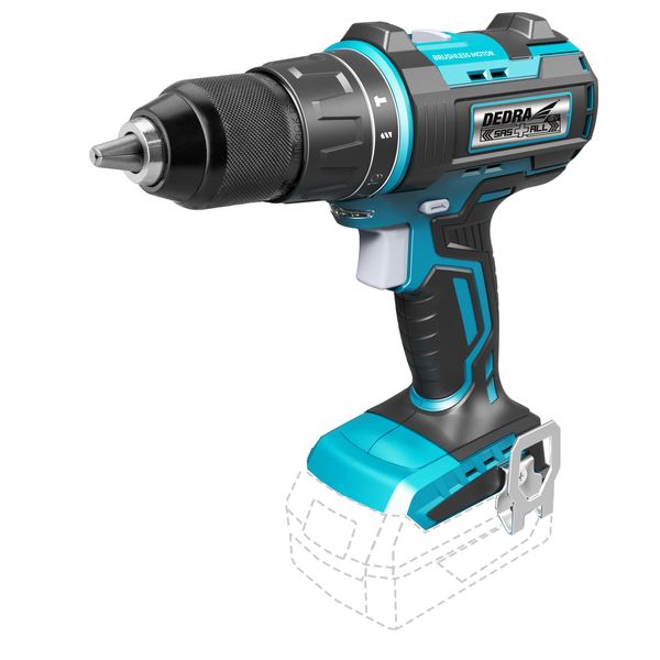 Trapano A Batteria, Avvitatore 18V, Dedra Sas+All Ded7142 50Nm, 13Mm Con Percussione, Brushless-image