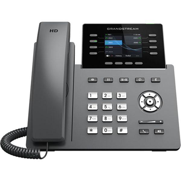 Grandstream Networks GRP2624 - Telefono Ip - Nero - Cornetta Con Filo - In-Band - Out-Of-Band - Info Sip - Su-image