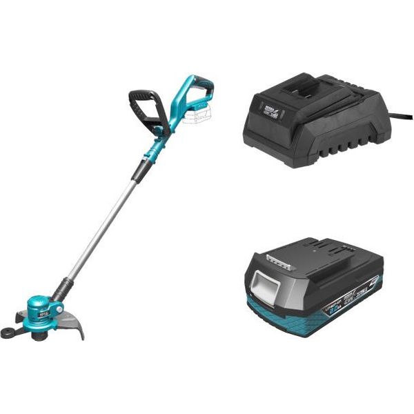 Set A Batteria 18V, Trimmer Dedra Sas+All Ded7016, Batteria 2,0Ah, Caricabatterie-image