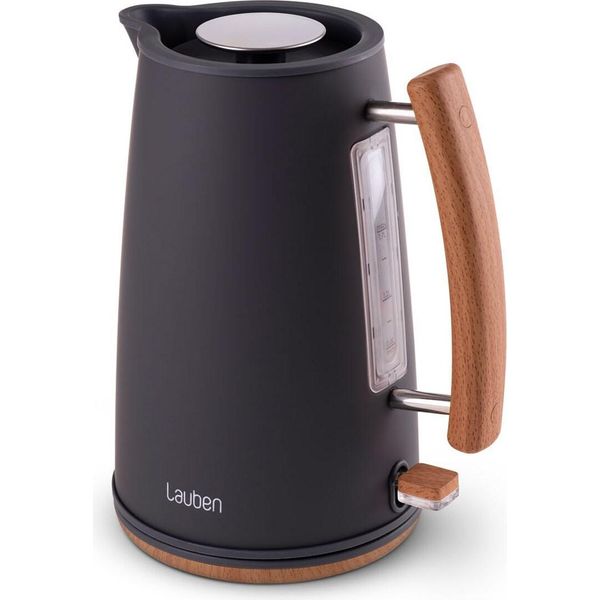Lauben LBNEK17GR, 1,7 L, 1850 W, Grigio, Legno, Acciaio Inox, Indicatore Del Livello Dell'acqua, Protezione Da Surriscaldamento-image