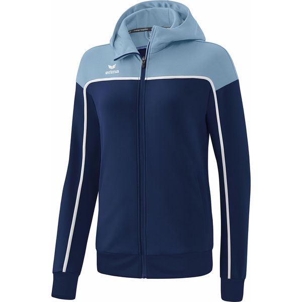 Erima Football Change By Erima Giacca Da Allenamento Con Cappuccio Donna Nuova Navy Denim Bianco Taglia 40-image