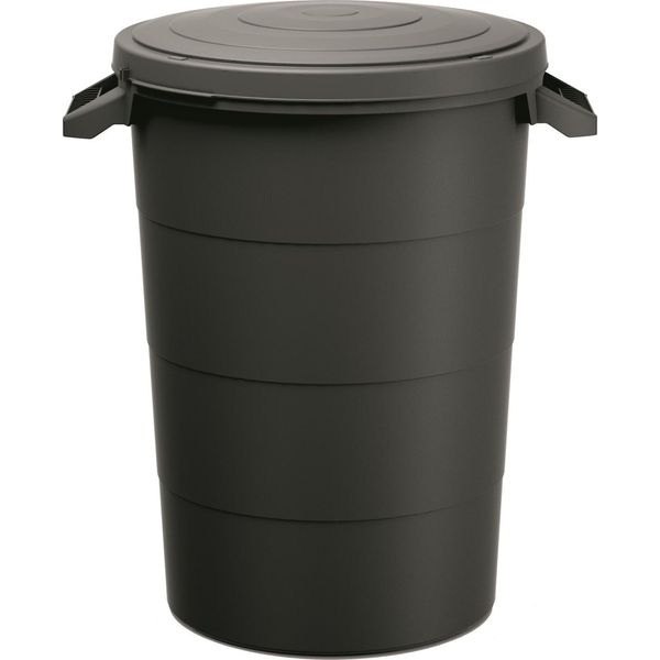 Cestino Per Rifiuti Con Maniglie Cestino Per Rifiuti Keden Smooth - Nero 80 Litri-image