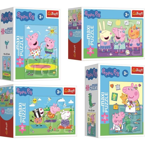 Trefl Puzzle Minimaxi 20 Pezzi La Giornata Spensierata Di Peppa Pig 56033-image