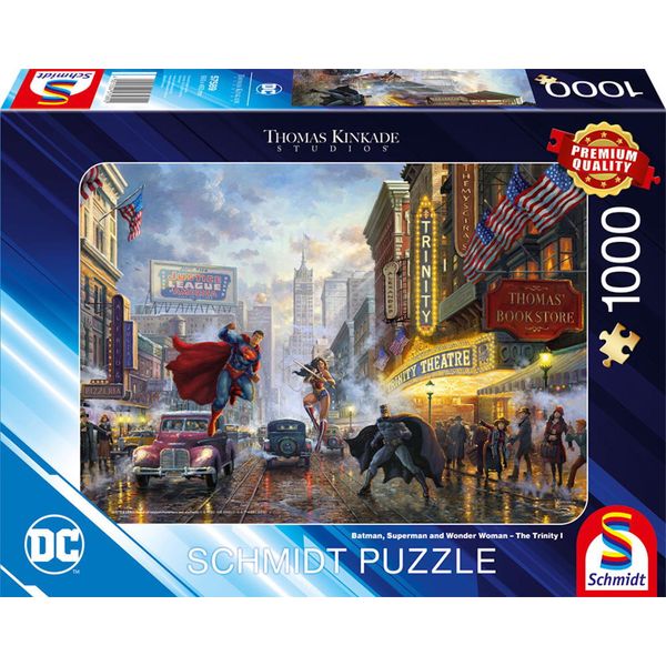 Puzzle 1000T Batman Superman E Wonder Woman Dc-image