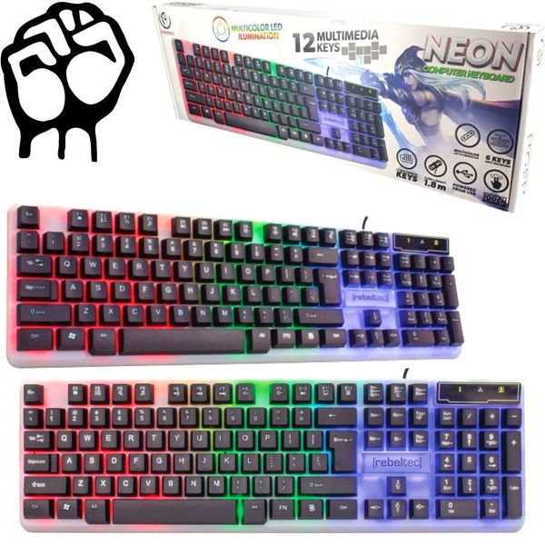 Rebeltec Keyboard Gaming Backlit Neon-image