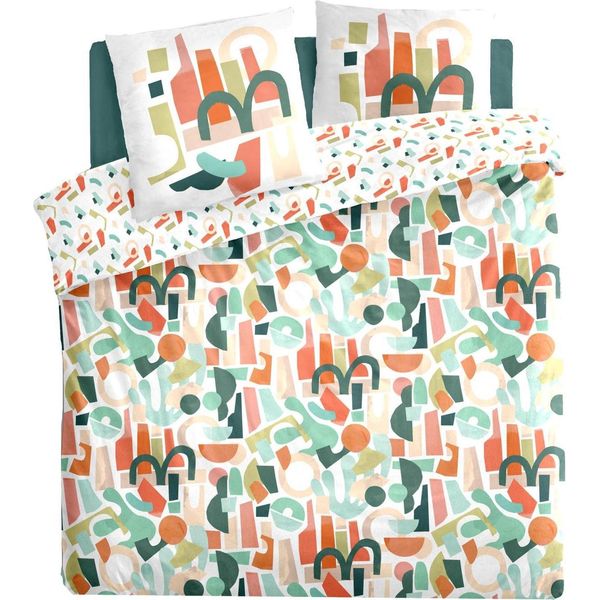 Biancheria Da Letto Con Stampa "Mattys"" - Cotone - 240X220 Cm - Atmosphera CréAteur D'intéRieur"-image