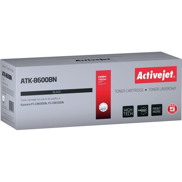 Activejet ATK-8600BN Toner (Replacement For Kyocera TK-8600K; Supreme; 30000 Pages; Black)-image