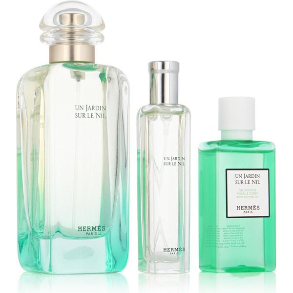 Un Jardin Sur Le Nil Di Hermes Edt Spray 3.3Oz, Gel Doccia 1.3Oz E Edt Spray 0.5Oz-image