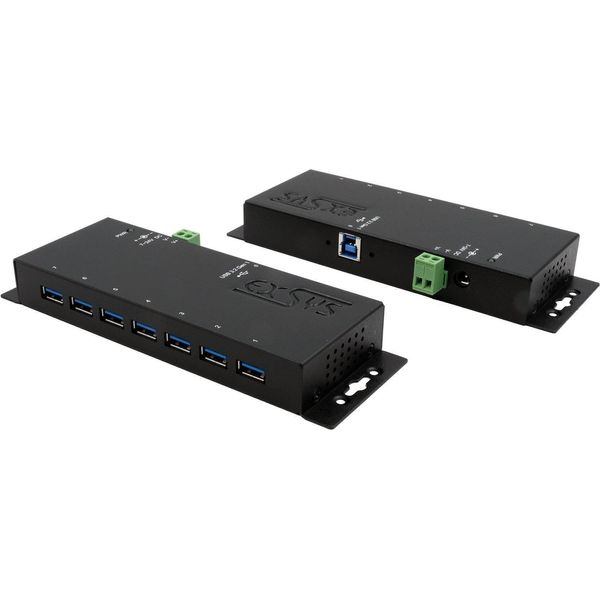 Exsys EX-1188HMS-3 Hub Di Interfaccia Usb 3.2 Gen 1 (3.1 Gen 1) Tipo-B 5000 Mbit/S Nero (EX-1188HMS-3)-image
